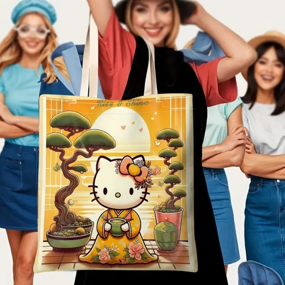 NWT! Sanrio Hello Kitty in a Golden Kimono! - Picture 1 of 6